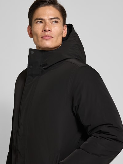 Les Deux Jack met opstaande kraag, model 'Darius' Zwart - 3