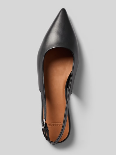Produktfoto, Slingbacks aus echtem Leder Modell 'HERMINE' von Vagabond, Optik: Unifarben, Schuhspitze spitz, Blockabsatz, Dornschließe, leicht strukturierte Sohle