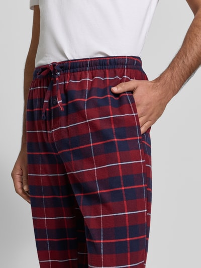 Jockey Pyjamabroek van flanel met elastische band Bordeaux - 3