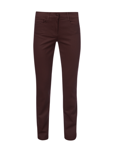 Brax Skinny Fit 5-Pocket-Hose  Dunkelbraun 1