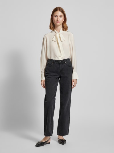 Vero Moda Straight Fit High-Waist-Jeans mit Nieten Modell 'FILIPPA' Black 1