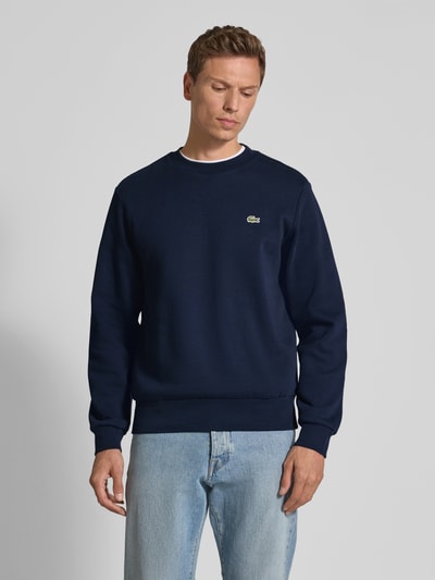 Lacoste Sweatshirt met logodetail Marineblauw - 4