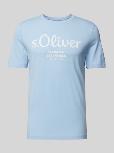 s.Oliver RED LABEL T-Shirt mit Rundhalsausschnitt Hellblau 2
