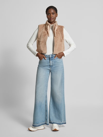 monari Gilet met ritssluiting Lichtbruin - 1