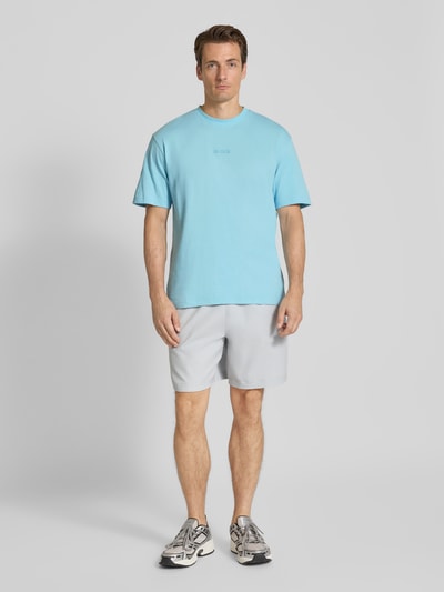 BOSS Green Regular Fit T-Shirt aus reiner Baumwolle Modell 'TEE 10' Hellblau 1