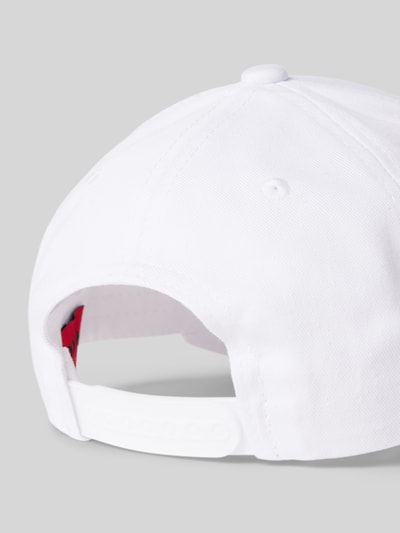 HUGO Basecap mit Label-Stitching Modell 'Jude' Weiss 3