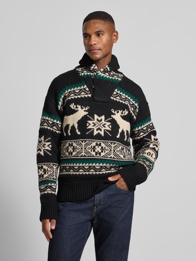 Polo Ralph Lauren Gebreide pullover met opstaande kraag Zwart - 4