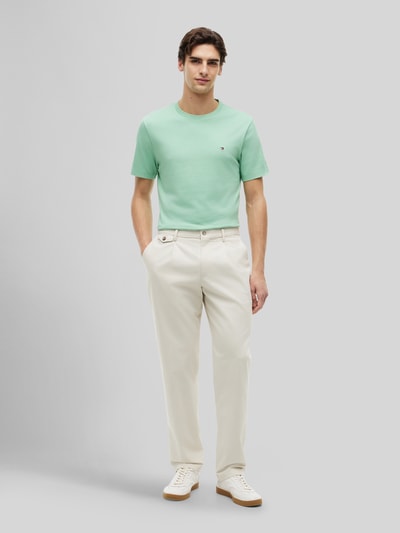 Tommy Hilfiger Regular Fit T-Shirt aus reiner Baumwolle Hellgruen 1