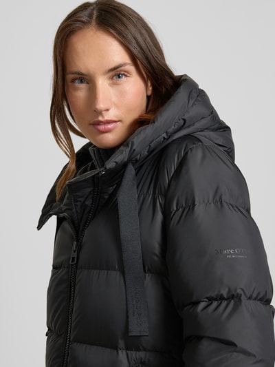 Marc O'Polo Płaszcz puchowy o kroju regular fit z kapturem Czarny 3