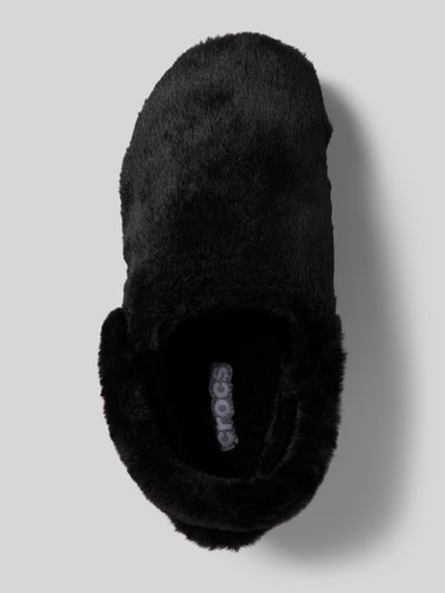 Crocs Slides mit Kunstfell Black 3