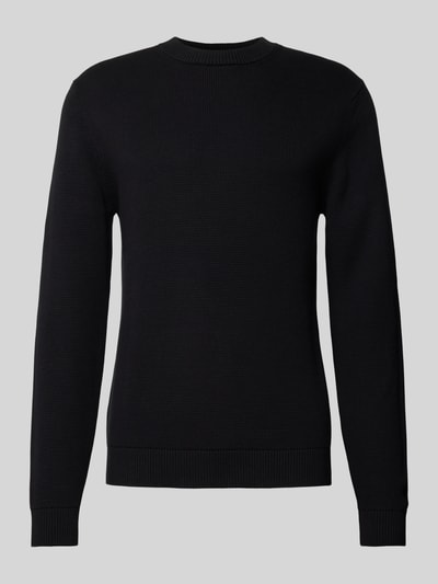 SELECTED HOMME Gebreide pullover met ribboorden, model 'DANE' Zwart - 2