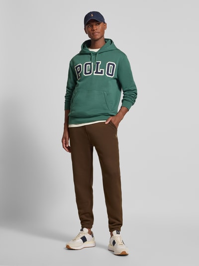 Polo Ralph Lauren Slim Fit Sweatpants mit Tunnelzug Mittelbraun 1