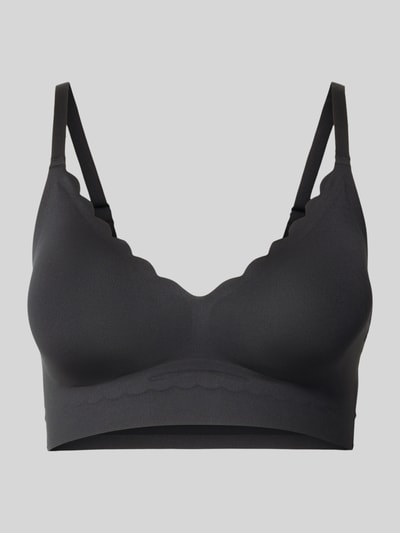 Produktfoto, Bustier mit herausnehmbaren Cups von Skiny, czarny, mieszanka materiałów z dodatkiem streczu, dopasowany krój, dekolt w serek