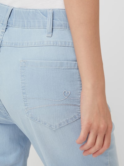 Zerres Straight Fit Caprijeans mit Stretch-Anteil Modell 'Greta' Hellblau 3