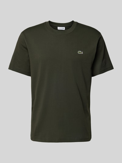 Lacoste T-shirt z naszywką z logo Ciemnozielony 2