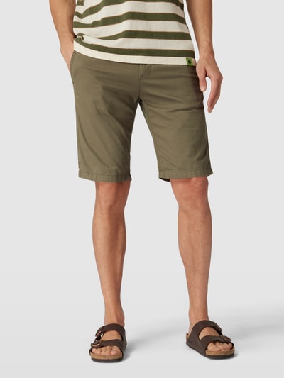 Tom Tailor Slim Fit Bermudas mit französischen Eingrifftaschen Oliv 4