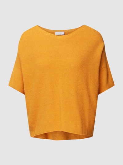 Rich & Royal Gebreide pullover met extra brede schouders Oranje - 2