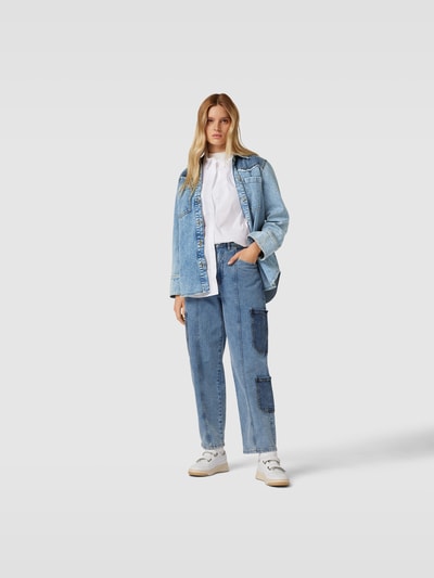 BAUM & PFERDGARTEN Jeansbluse mit Knopfleiste Blau 1