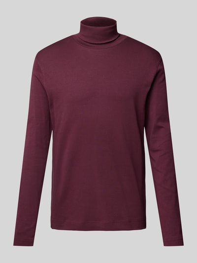 Christian Berg Men Longsleeve mit Rollkragen Dunkelrot 2