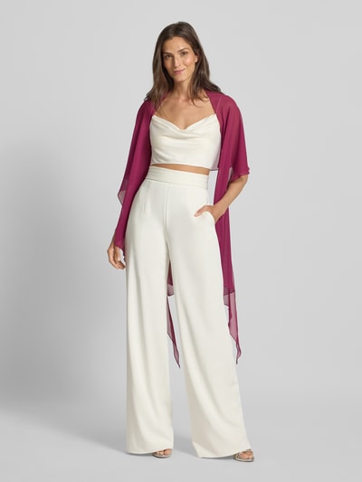 Vera Mont Ponczo z dekoltem w serek Bordowy 1