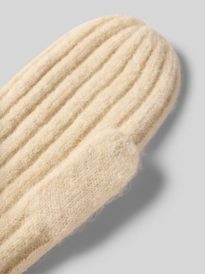MSCH Copenhagen Fäustlinge mit Alpaka-Anteil Modell 'Hope Icon' Offwhite Melange 3