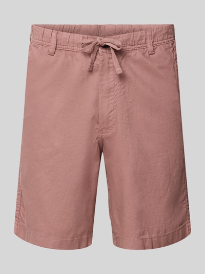 Produktfoto, Shorts mit Tunnelzug Modell 'JAIDEN' von Jack & Jones aus Baumwoll-Leinen-Mix, Regular-Fit, roséfarben, glatte Textur