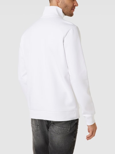 BOSS Green Sweatshirt mit Label-Stitching Modell 'Sweat' Weiß 5
