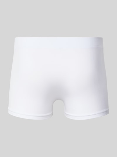 Produktfoto, Trunks mit Label-Detail Modell 'Everday Boxer' von JOOP! Collection aus Baumwoll-Elasthan-Mix, körpernahe Passform, weiß, glatte Textur, elastischer Bund, Label-Detail.