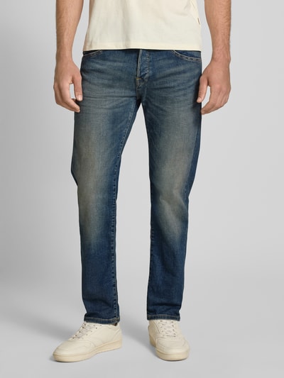 Jack & Jones Tapered Fit Jeans im Used-Look Modell 'MIKE' Jeansblau 4
