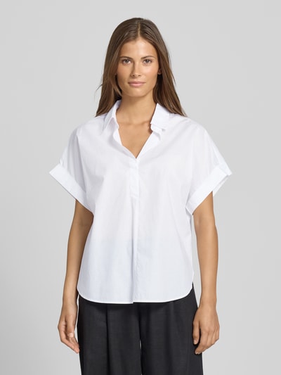 Someday Relaxed Fit Bluse mit V-Ausschnitt Modell 'Zusina' Weiss 4