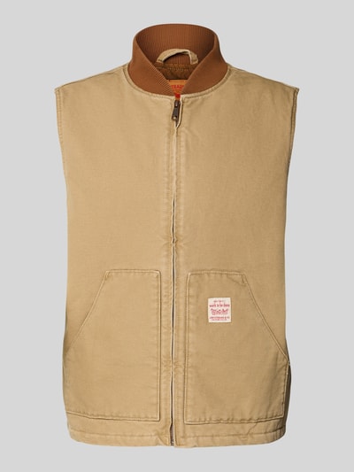 Levi's® Relaxed Fit Weste aus reiner Baumwolle Modell 'SANSOME' Beige 2