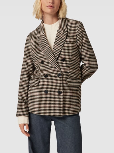 Scotch & Soda Blazer mit Hahnentrittmuster Sand 4