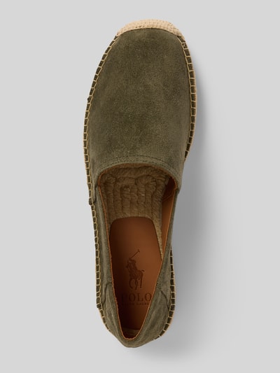 Polo Ralph Lauren Espadrilles met logostitching, model 'CEVIO' Donkergroen - 3