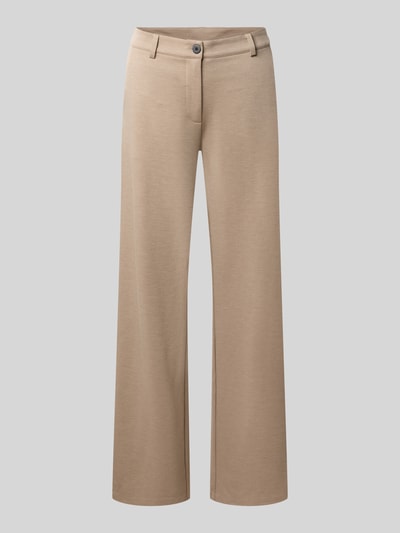 Produktfoto, Straight Fit Stoffhose mit Viskose-Anteil Modell 'Nanni' von FREE/QUENT in Beige, glatte Oberfläche, elastischer Material-Mix