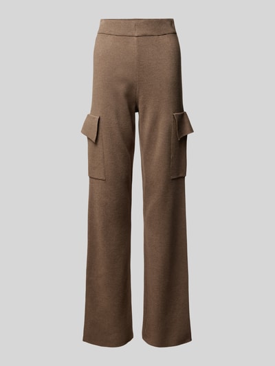 Vila Stoffen broek met cargozakken, model 'CASSIE' Taupe - 2