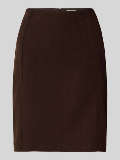 Christian Berg Woman Spódnica o długości do kolan z wszytym zamkiem błyskawicznym Czekoladowy 2