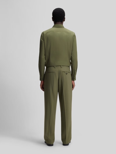 HUGO Slim Fit Businesshemd aus reiner Baumwolle Modell 'KENNO' Oliv 5