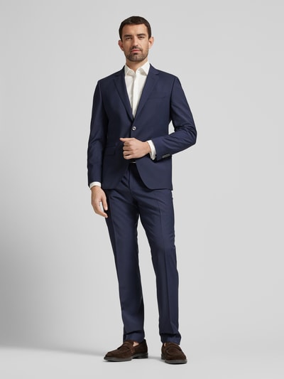 BOSS Slim Fit 2-Knopf-Sakko mit Kissing Buttons Modell 'Huge' Marine 1