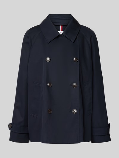 Tommy Hilfiger Trencz krótki z funkcją wodoodporną Granatowy 2