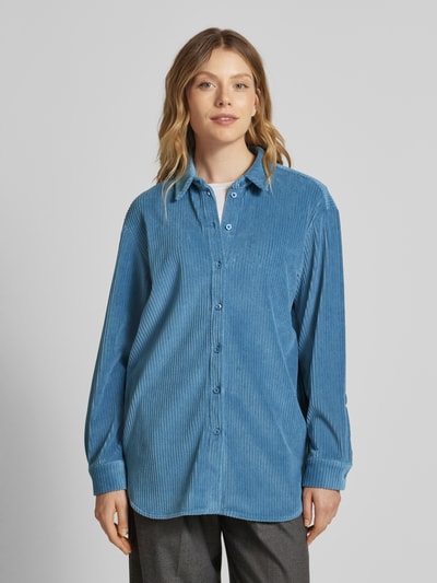 JAKE*S STUDIO WOMAN Regular Fit Bluse mit Strukturmuster Rauchblau 4