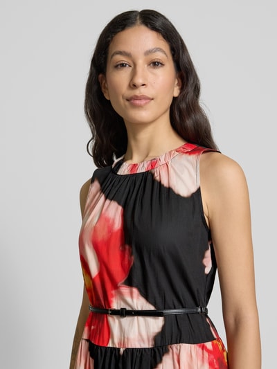 DKNY Sukienka midi z paskiem Czarny 3