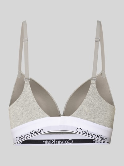 Calvin Klein Underwear Push-up-BH mit Label-Bund Hellgrau 3