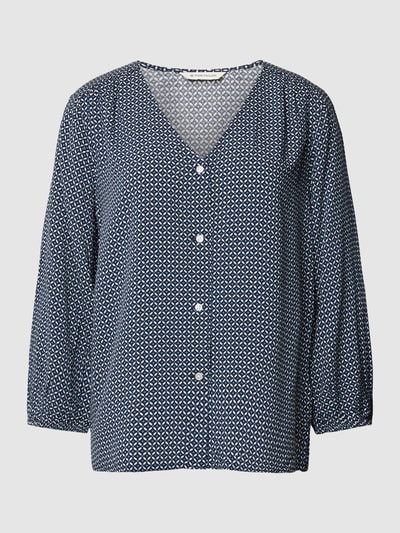 Tom Tailor Bluse mit Allover-Muster Marine 2