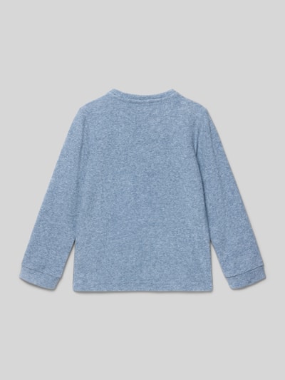 s.Oliver RED LABEL Regular fit shirt met lange mouwen en geborduurd motief Blauw gemêleerd - 3