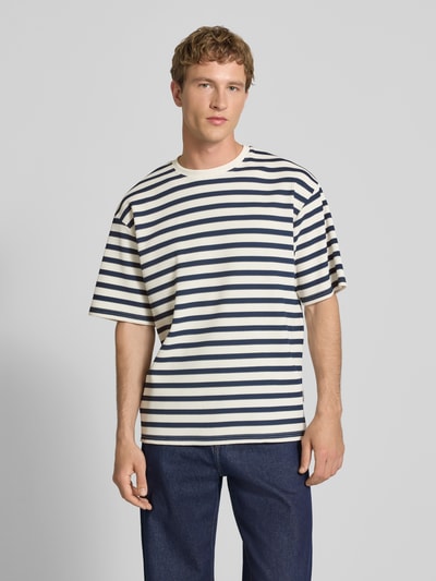 Redefined Rebel Oversized T-Shirt mit Rundhalsausschnitt Modell 'Gael' Marine 4