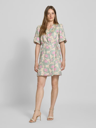 YAS Cocktailkleid in Wickel-Optik Modell 'PINJE' Mint 1