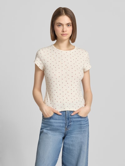 Levi's® regular fit T-shirt van katoenmix model 'DRY GOODS TEE' Ecru - 4