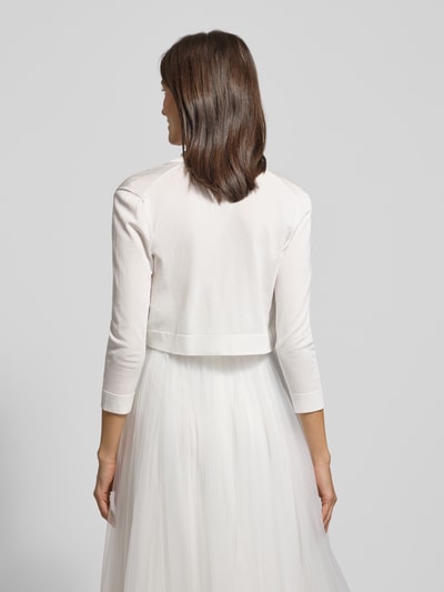 Jake*s Cocktail Bolero mit Schalkragen Offwhite Melange 5
