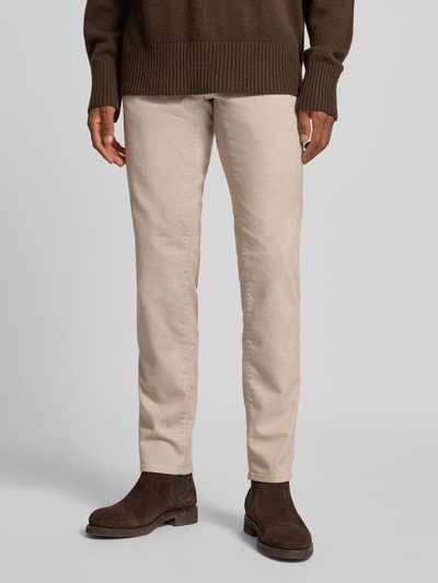 Brax Stoffhose mit Viskose-Anteil im 5-Pocket-Design Modell 'Cadiz' Kitt 4
