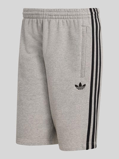 adidas Originals Regular Fit Sweatshorts mit Logo Stitching Mittelgrau Melange 2